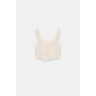 Áo Vest ren cổ tròn không tay cổ tròn Z Spring 7521028