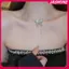 Mặt dây chuyền Jasmine pha lê sang trọng với thiết kế bướm lấp lánh, phù hợp cho tiệc cưới