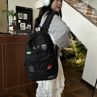 Schoolbag Phong Cách Mới Phổ Biến Chụp Đường Phố Trường Trung Học Đại Học Ba Lô Nữ Thời Trang Thường Ngày Ba Lô Du Lịch Nam