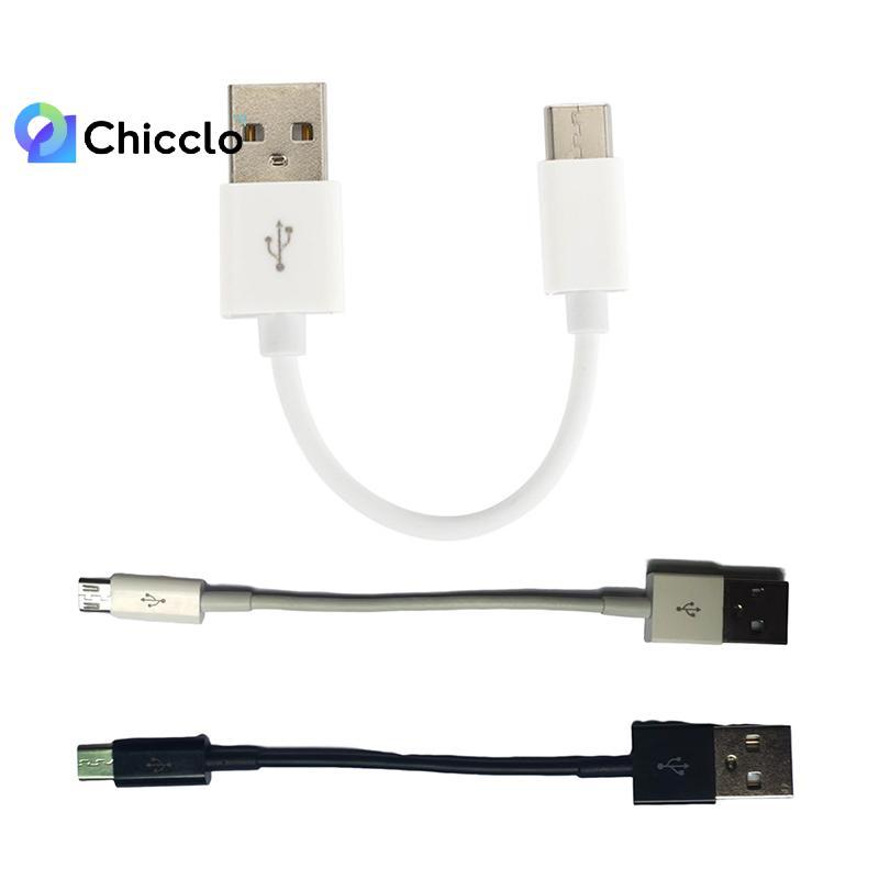 [chiccloset0] Cáp Micro USB Type C 10cm Sạc Nhanh Ngắn Cho Điện Thoại Dây Dữ Liệu USB Dây Chuyển Đổi USB Đẹp
