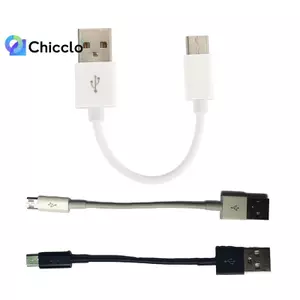 Cáp Micro USB Type C 10cm Sạc Nhanh Ngắn Cho Điện Thoại Dây Dữ Liệu USB Dây Chuyển Đổi USB Đẹp