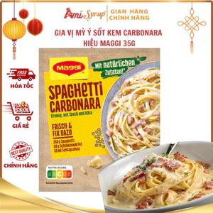Gia Vị Mỳ Ý Sốt Kem Carbonara Hiệu Maggi 35g Xốt Kem Thơm Béo Carbonara Nấu Nhanh Chuẩn Vị Ý Tại Nhà