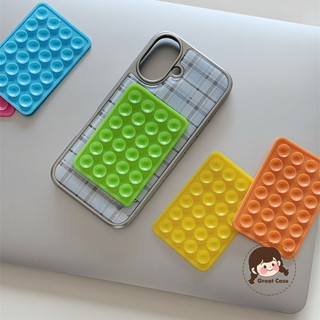 Ins Style Dễ Thương Silicone Hút Đơn Giản Di Động Nhiều Màu Chống Trơn Trượt Hấp Phụ Mạnh Có Thể Tháo Rời Giá Đỡ