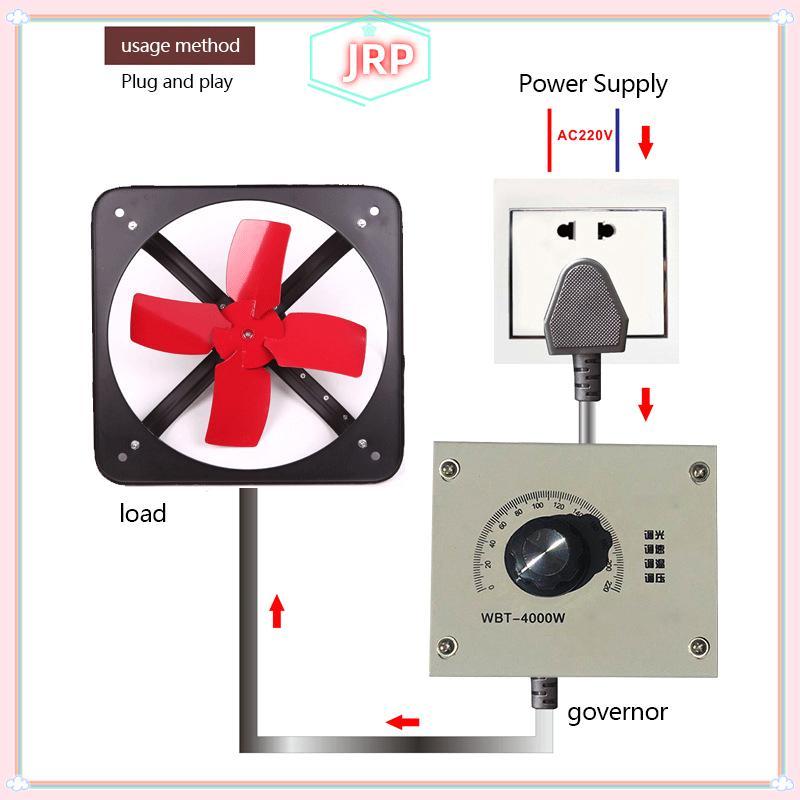 JRP AC 220V 18A 4000W Thyristor Bộ điều chỉnh công suất động cơ, quạt, điện áp, nhiệt