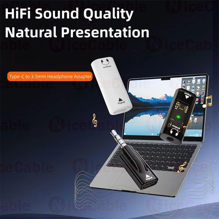 Bộ chuyển đổi tai nghe âm thanh nổi HiFi Type C Nữ sang 3,5MM Nam Bộ chuyển đổi âm thanh cắm và chạy cho điện thoại di động / loa / ô tô