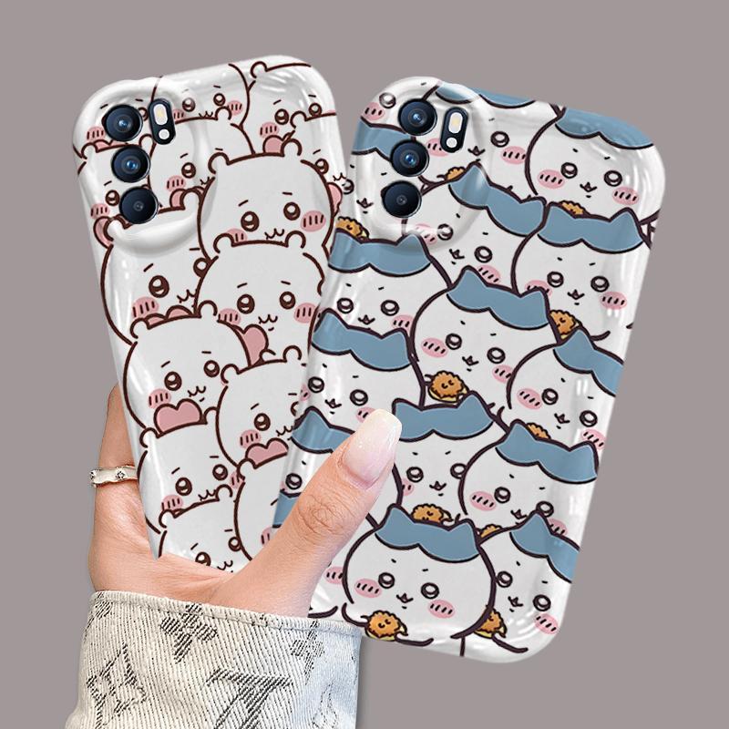 Ốp Silicon Hoạt Hình Cho OPPO A16 A16S A16K 3D Bé Gái Vỏ Điện Thoại Mềm Chiikawa Ốp Lưng Chống Sốc