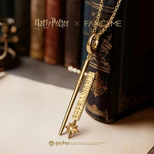 FANCIME x Harry Potter Draco Malfoy Dây chuyền quyến rũ cây đũa phép