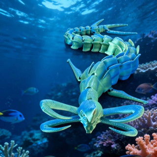 Mô Hình 3D Quái Vật Biển Đồ Chơi,khớp động Linh Hoạt,Ma Leviathan,El Gran Maja,Quà Sinh Nhật Cho Trẻ Em,đồ Sưu Tầm
