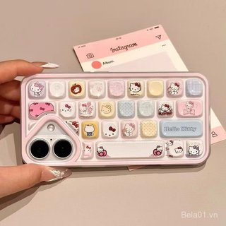 Ốp Điện Thoại Thích Hợp Cho iPhone Hoạt Hình Sáng Tạo Bàn Phím Ba Chiều Thích Hợp Cho iPhone17 / 16pro Vỏ Mềm 15 / 12 Vỏ Điện Thoại 14 / 13promax Vỏ Bảo Vệ Mềm ZGG6