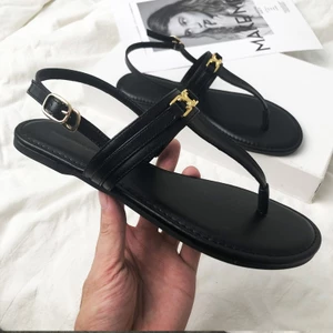 Mùa Hè 2025 Màu Trơn Mũi Tròn Khóa Thời Trang Phù Hợp Với Phong Cách Châu Âu Mỹ Nữ Size Lớn Giày Sandal Đế Dày26040109