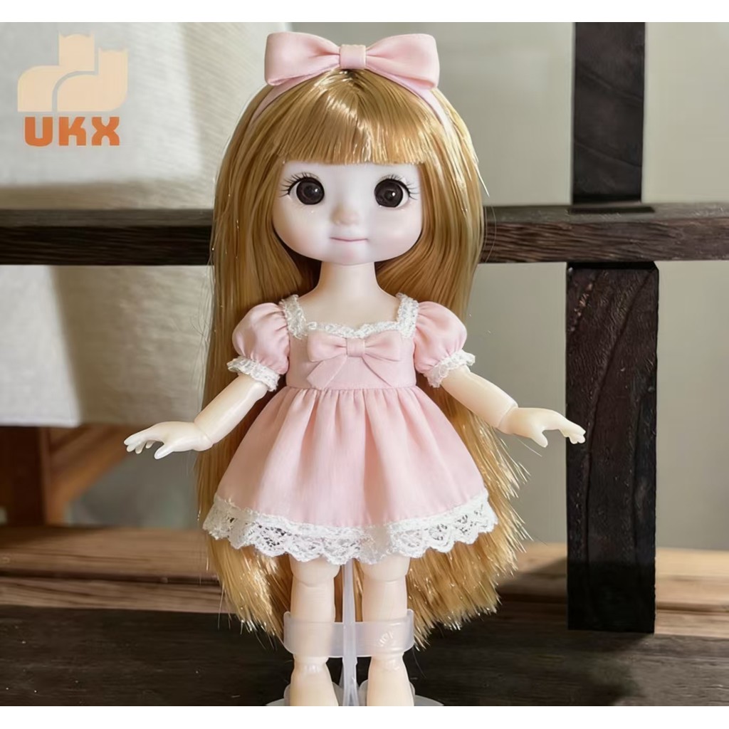 UKX 1 Búp Bê 16cm Với Biểu Hiện Khác Nhau, Búp Bê 1 / 8 Dễ Thương, Búp Bê Di Chuyển Được 13 Khớp Cô Gái VN