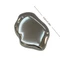 Gương nhỏ gọn du lịch FAVORITEGOODS, Gương trang điểm có thể gập lại di động Mini dễ thương, Túi hai mặt bằng kim loại dễ vỡ Gương nhỏ