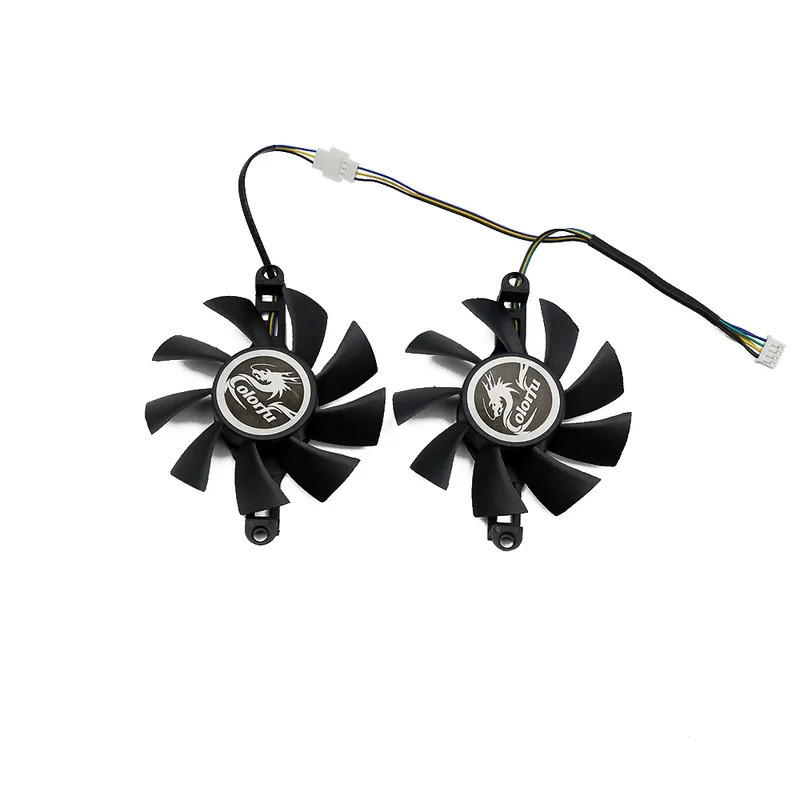 Quạt Làm Mát HL 75MM P106-100 Cho Nhiều Màu Sắc GTX 960 950 1060 1050Ti GTX960 GTX950 GTX1060 iGame GAMING Video card Đồ Họa Quạt