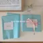 Nhỏ Tươi Ice Blue Sydney Giấy Ruy Băng Thiệp Chúc Mừng Gói Chất Liệu Cao Cấp Ngày Lễ Quà Tặng Ban Đầu Giấy Gói 0331