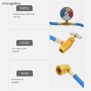 [Hộp lưu trữ] Ống sạc khí lạnh 15,7 "R134A A / C ô tô có đồng hồ đo áp suất Máy điều hòa ô tô Ống nạp cao su lạnh Đẹp