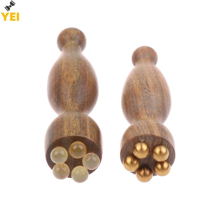 < YEI > Dụng cụ massage mặt bằng gỗ đàn hương xanh Gua Sha Chăm sóc da mặt Massage Sti pod Shape Máy mát xa mặt Dụng cụ vật lý trị liệu mới