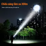 Đèn Pin Siêu Sáng SUPERFIRE  L22 60W Siêu sáng 5000 Lumen Đèn pin Power Bank Chức năng sạc lại Đèn lồng tự vệ — ảnh 7