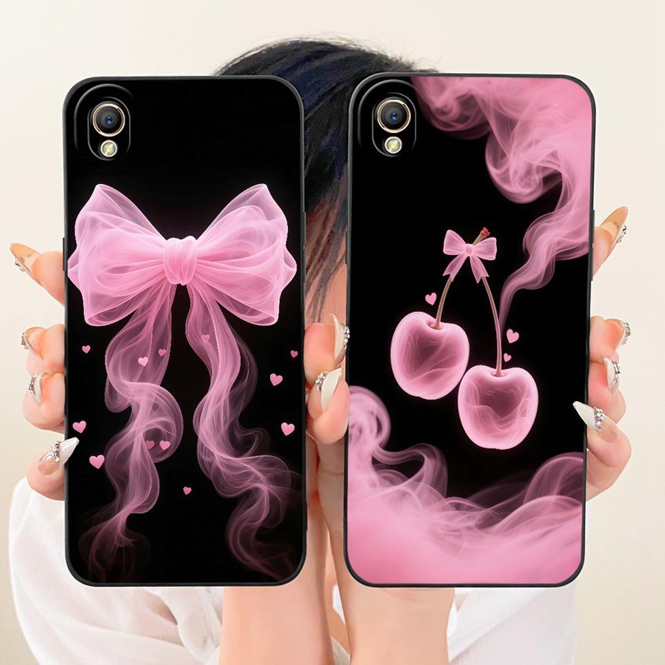 Dành Cho Oppo A37 A 37 A37f A37m A37fw Ốp Điện Thoại Nơ Họa Tiết Hoa Sang Trọng Bướm Nữ Tính Ốp Lưng Silicon Lỏng Mềm