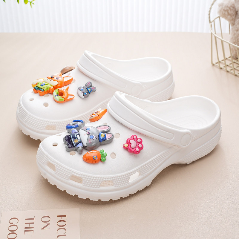 Phụ Kiện Giày Lỗ Crazy Animal City Fox Nick Judy Giày Cà Rốt Hoa Thích Hợp Cho Crocs Khóa Giày Có Thể Tháo Rời Khóa Giày Lỗ Khóa Giày Busch Khóa Giày Zhibixing ins Giày Hoa