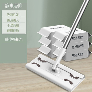 Giấy loại bỏ bụi tĩnh điện Cây lau nhà dùng một lần Khăn lau sàn Khăn ướt chuyên dụng Làm sạch chân không Sàn ướt không làm sạch 26.1.11 FF82