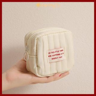 Túi đựng đồ nhỏ EARTHLYCO, Ví đựng tiền xu Mini dễ thương, có dây kéo Băng vệ sinh nữ Túi đựng mỹ phẩm
