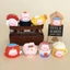 PWSEND 8 Chiếc Mini Nhân Vật Thủ Công, Búp Bê Lợn Hoạt Hình Dạ Quang Thu Nhỏ Trang Trí, Thời Trang DIY 8 Cái / bộ Để Bàn Tượng Mặt Dây Chuyền Phụ Kiện