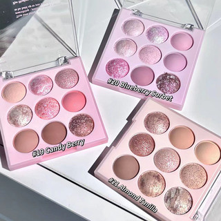 Kem Chín Màu Phấn Mắt Ngọc Trai Matte Rose Plate Trà Sữa Màu Đất Người Mới Bắt Đầu Phong Cách Học Sinh Hàng Ngày