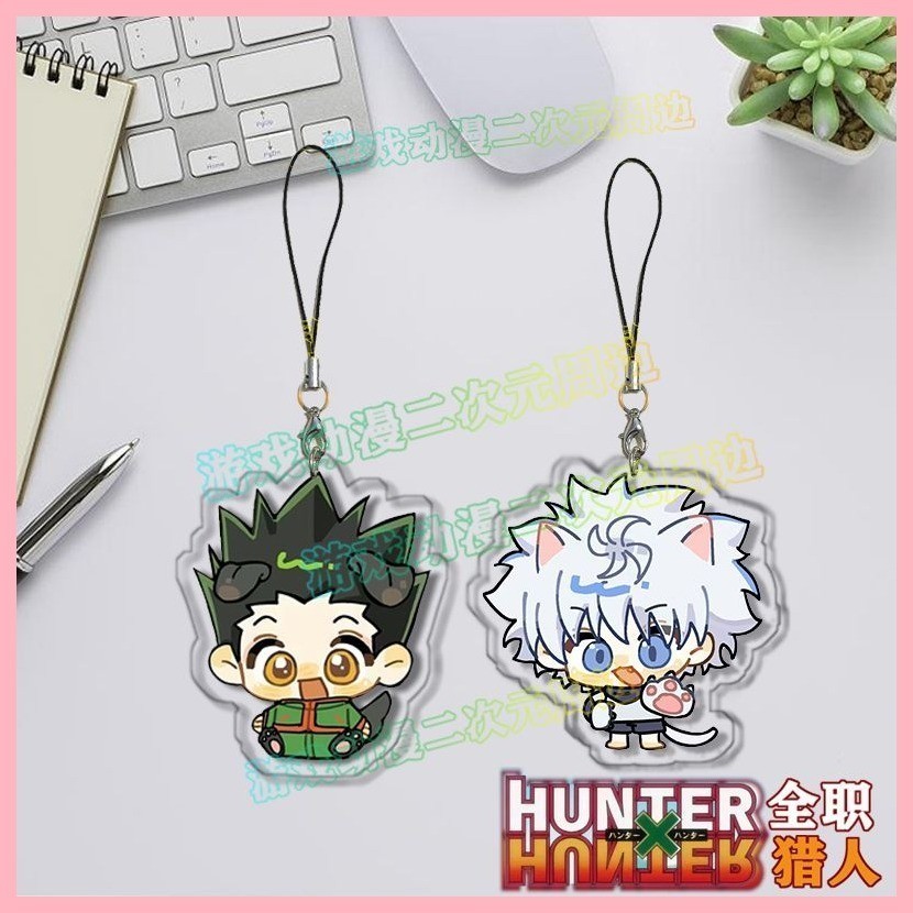 Móc khóa HUNTER x HUNTER GON · FREECSS Killua Zoldyck Kurapika Hisoka HUNTER Toàn thời gian Dây chuyền điện thoại di đ