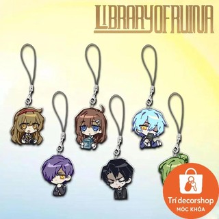 Game Library Of Ruina Roland Angela HOD Michelle Cosplay Keychain Rope Phone Chain Acrylic Key Chain Bag Pendant Acces