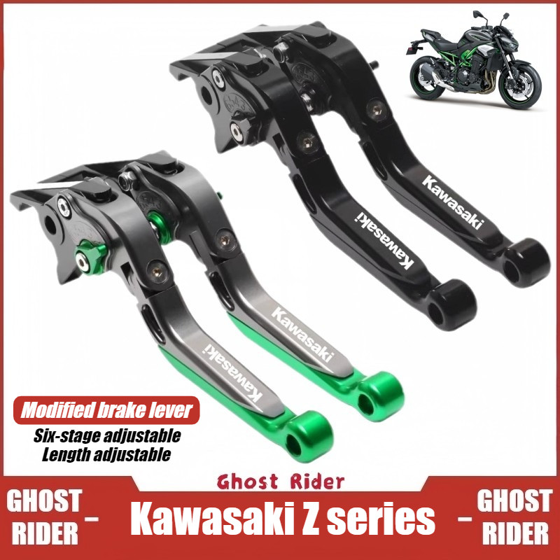 Dành Cho KAWASAKI Z125 Z250 Z300 Z400 Z500 Z650 Z900 Z1000 Có Thể Điều Chỉnh Phanh Đòn Bẩy Ly Hợp CNC Nhôm Phụ Kiện Xe Máy