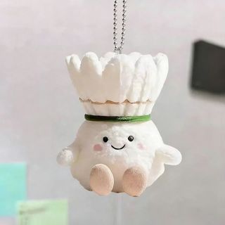 [Giao hàng từ Việt Nam] Móc khóa búp bê cầu lông EARTHLYCO, Đồ chơi nhồi bông Kawaii sáng tạo, Quà tặng mềm Mặt dây chuyền ba lô hoạt hình
