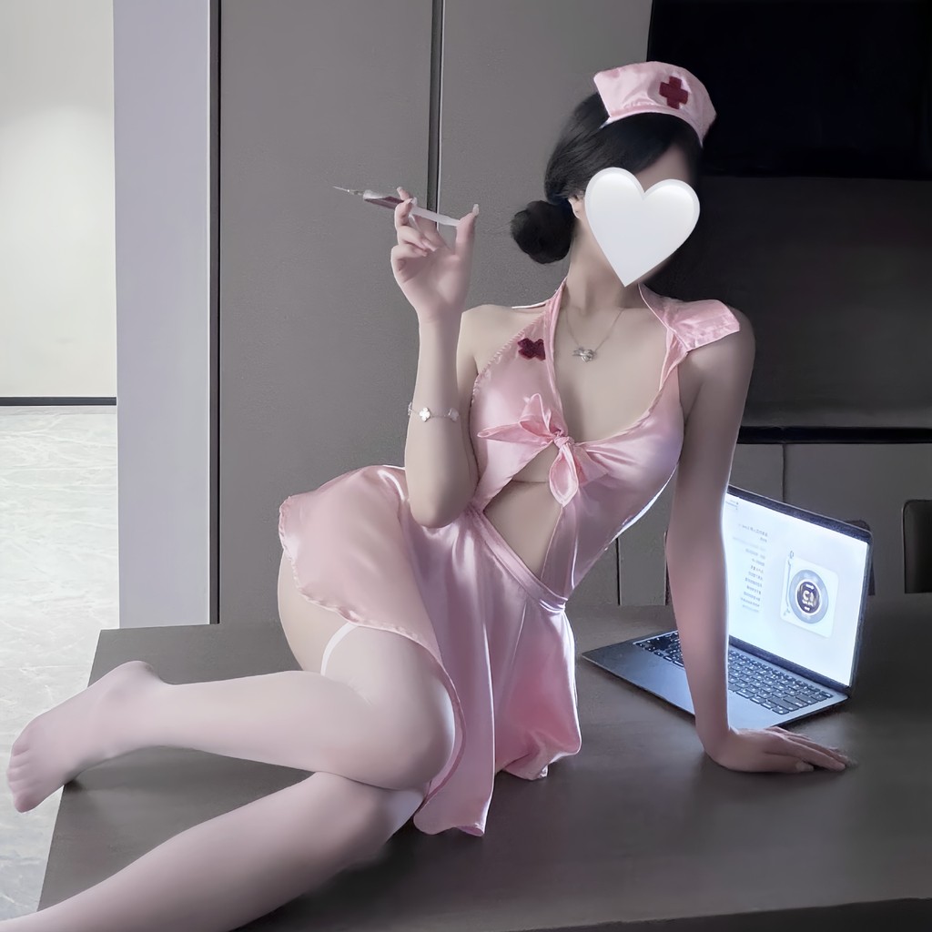 Gợi Cảm Bộ Đồ Ngủ Y Tá Cosplay, Thiết Kế Đồng Phục Cám Dỗ Pure Desire