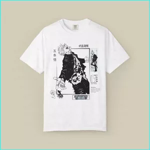 GN Gojo Satoru Dạo Phố 110cm-6XL Áo Thun Jujutsu Kaisen Cho Otaku