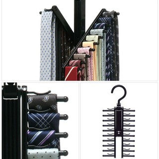 Giá đỡ khăn MARGREDY, giá treo cà vạt nhựa, dễ lắp đặt 20 hàng, tiết kiệm không gian, đa chức năng, dùng hàng ngày