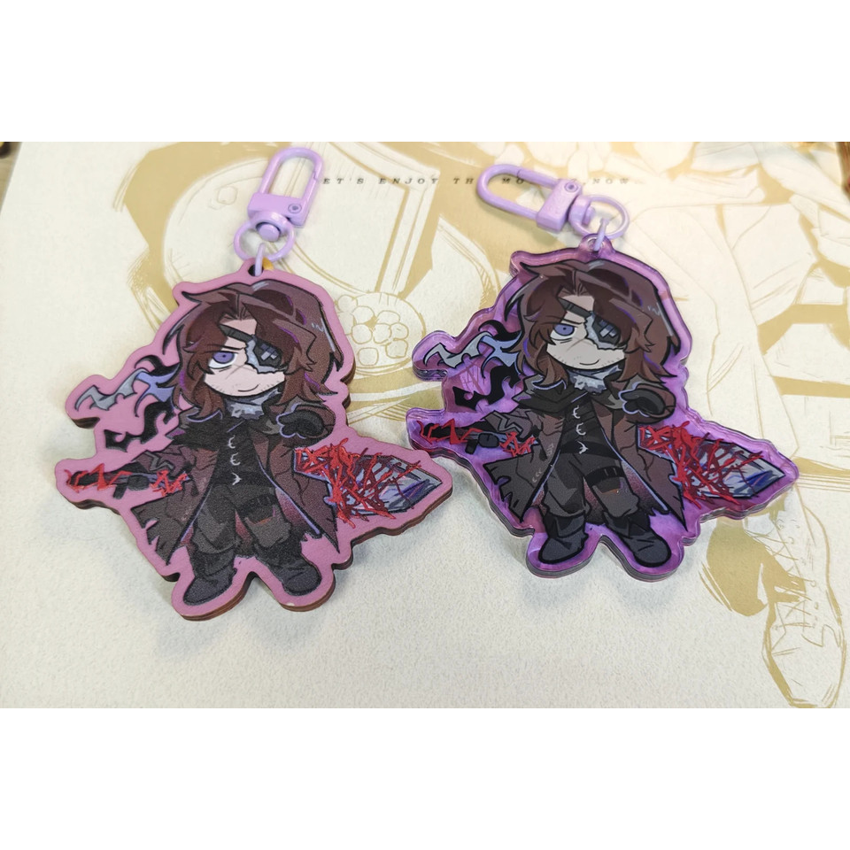 Anime Keychain Women Limbus Company Acrylic Key Chain Man Key Ring Pendant Ornament Accessories Friend Gift