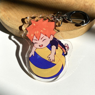 Nhật Bản Anime Móc Khóa Bóng Chuyền Bé Trai Acrylic Hai Mặt Móc Khóa Nam Nữ Ba Lô Mặt Dây Chuyền Quà Tặng