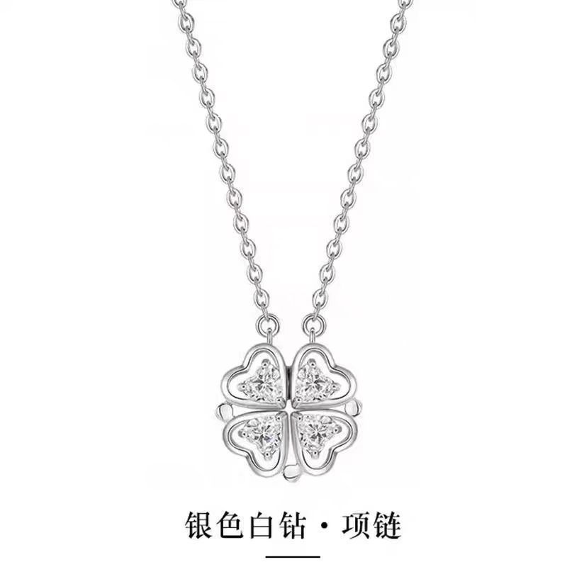 Vòng cổ nữ cỏ ba lá bạc S999