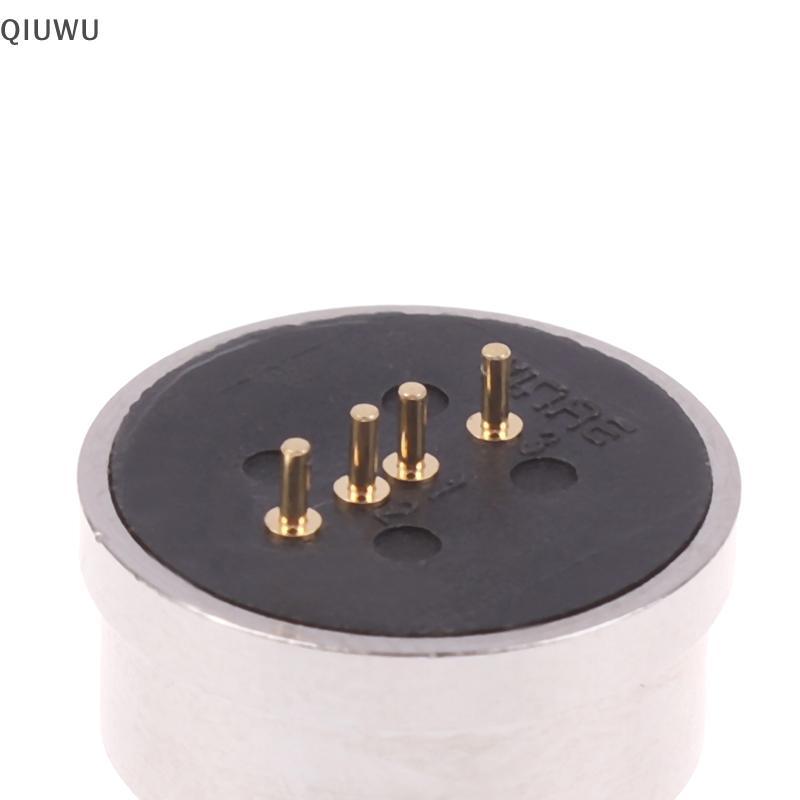 QIUWU 4Pin Nam Nữ 360 ° Đầu nối chốt Pogo từ tính chống nước hút mù Sạc truyền tín hiệu DC nạp lò xo.