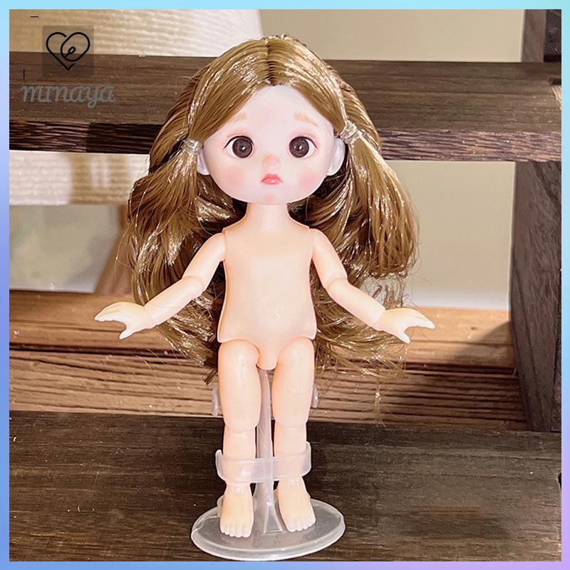 [MINAYA] 1 Búp Bê 16cm Với Biểu Hiện Khác Nhau, Búp Bê BJD 1 / 8 Dễ Thương, 13 Khớp Di Chuyển Được Búp Bê Bé Gái Đồ Chơi VN