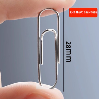 Ghim kẹp giấy A4 chất liệu cao cấp, xi mạ chống rỉ sét hiệu quả - Phụ kiện kẹp giấy tờ văn phòng phẩm đẹp và bền bỉ
