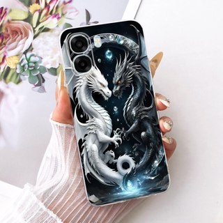 Ốp Lưng Cho OPPO A6x A6 2026 Ốp Lưng Cool Dragon Họa Tiết Hổ Silicon Mềm Cho OPPO A6 A6t Pro 4G OPPOA6x 5G Vỏ Điện Thoại