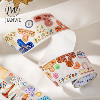 JIANWU Xem Những Điều Nhỏ Series Kawaii Ánh Sáng Hoa Kẹp Túi Xách Chim Phong Cảnh Chất Liệu Cắt Băng Sáng Tạo Tạp Chí Văn Phòng Phẩm
