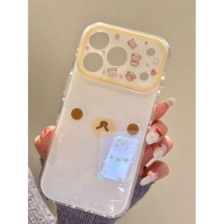 Phim Hoạt Hình Dễ Thương Gấu Vàng Bảo Vệ Toàn Diện Ống Kính Hai Lớp imd Ốp Lưng Điện Thoại iPhone 17Promax 17Pro 15 16 Pro Max Chống Sốc Nữ Vỏ Di Động
