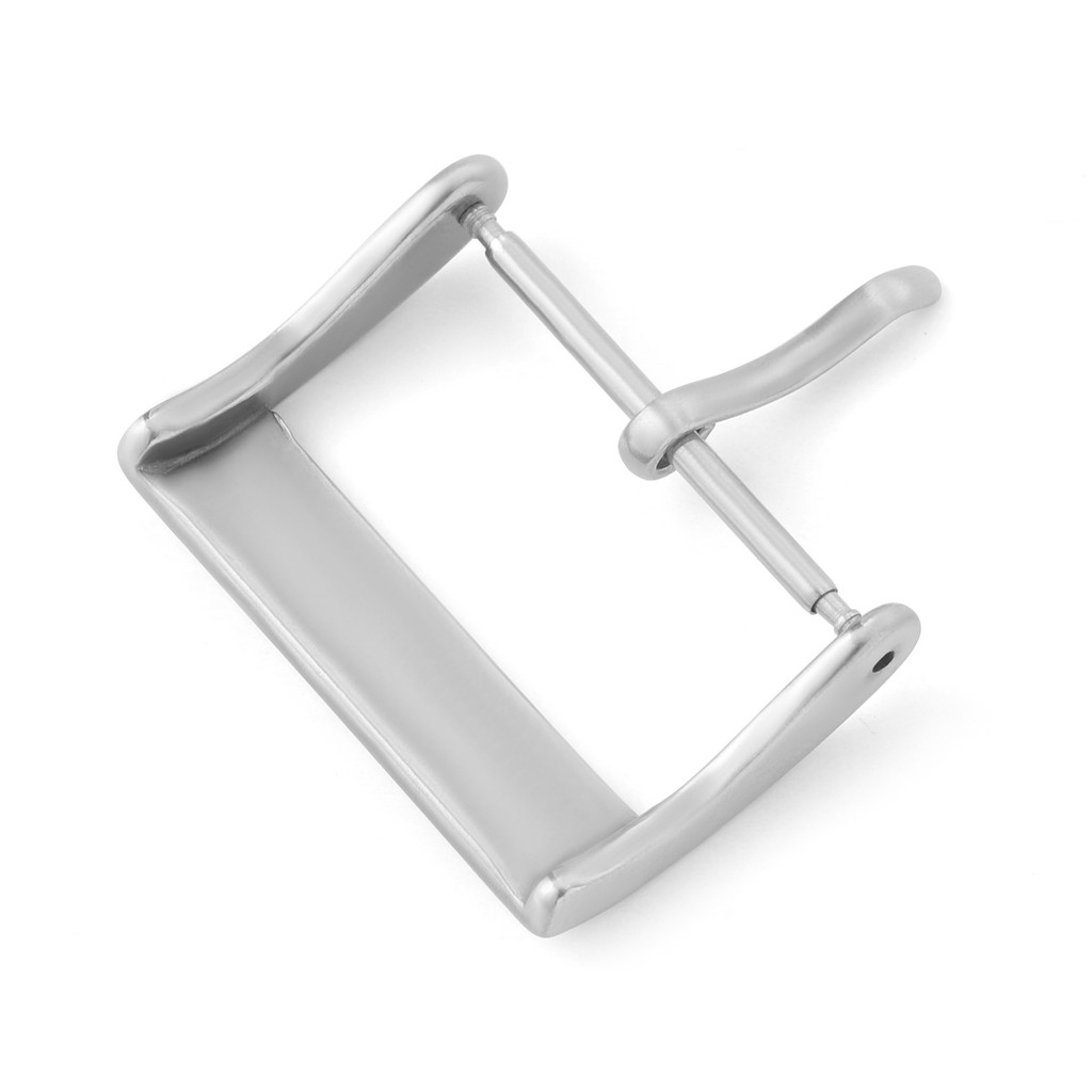 Khóa thay thế đồng hồ thép không gỉ 304 chải mờ 12-22mm cho dây da/cao su/silicon, màu bạc/đen/hồng/vàng