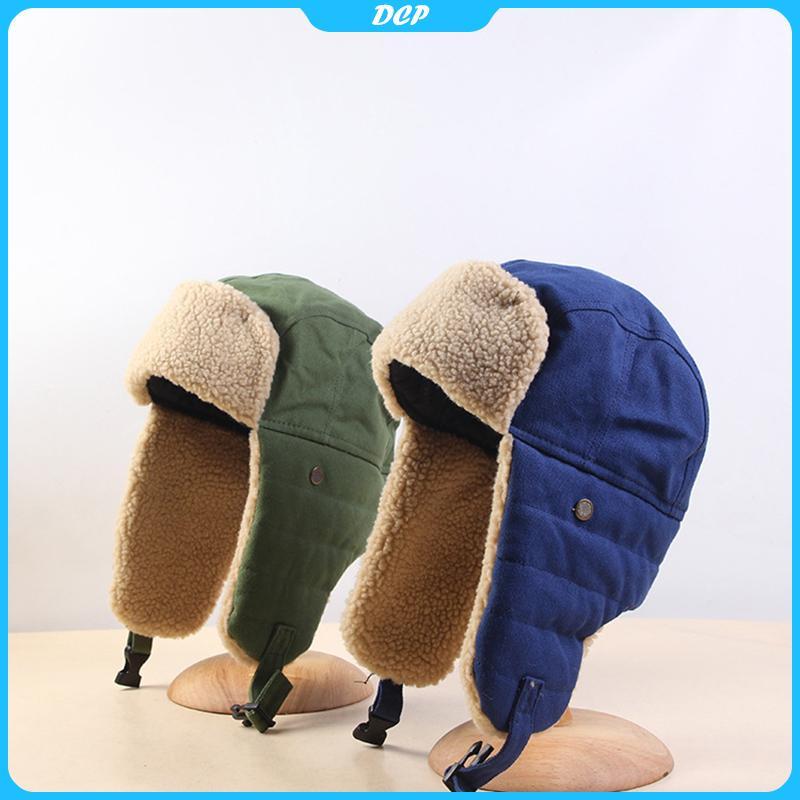[DCP] ER hat nam nữ dày ấm Nga Windproof hat thời trang nam nữ Mũ mùa đông earflap Mũ trượt tuyết [VN]