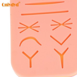 Miếng đệm thực hành khâu 3 lớp bằng silicone cho sinh viên y tế, mô hình mô phỏng tam giác, có thể tái sử dụng