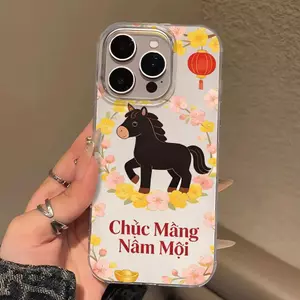Sweet Powder Pony cho trường hợp iPhone 17Promax iPhone 1514pro Năm mới 16 Ý tưởng 13