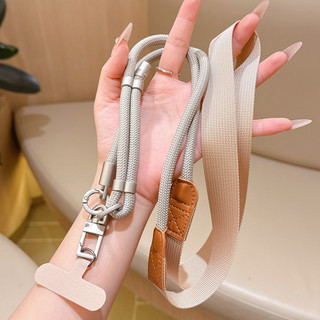 Dây đeo vai rộng cho điện thoại di động, đeo chéo/cổ/tay, điều chỉnh, chống mất, kèm dây treo huy hiệu