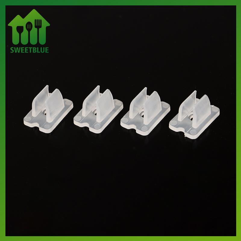 SWEET 50 Cái 6 * 12MM Dải LED Cố Định Kẹp Kết Nối Để Cố Định 2835 Đèn Neon 220V COB Nhựa Bule Chất Lượng Cao Linh Hoạt Phụ Kiện n