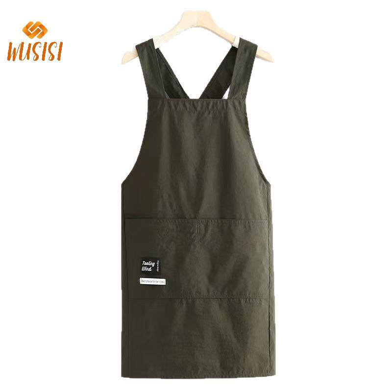 [WUSISI] Tạp dề nhà bếp nấu ăn Tạp dề eo người lớn chống mài mòn thoáng khí Chống bẩn Nhà hàng mềm mại Quần áo làm việc tại nhà MỚI